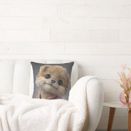 cuteness overload throw pillow