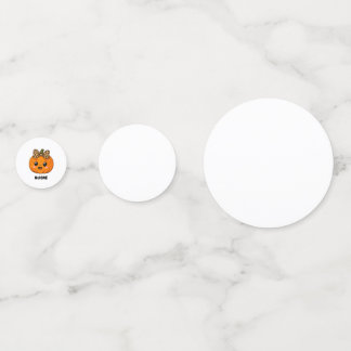 CuteOrange Little Pumpkin Halloween Customize Name Confetti