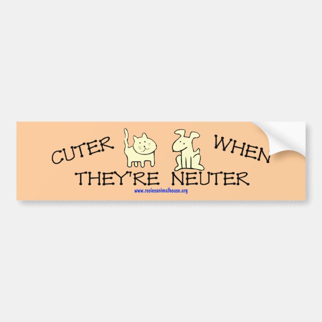 Cuter Bumper Sticker (Front)
