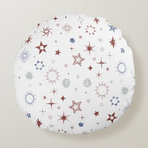 cuter stars round pillow