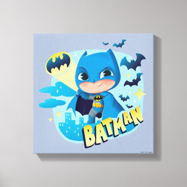 Cuter Than Cute Batman Canvas Print (Front)