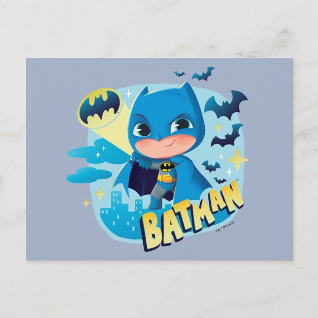 Cuter Than Cute Batman Postcard (Front)