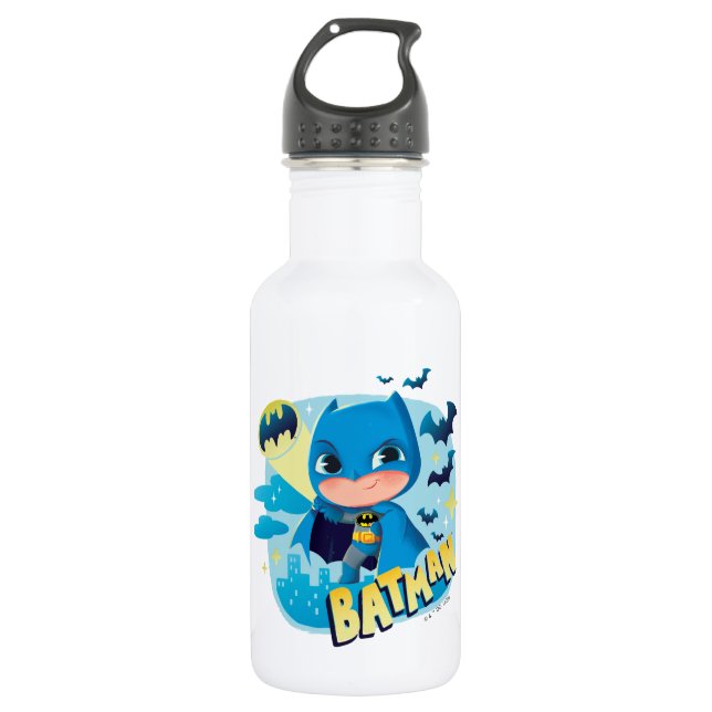 Cuter Than Cute Batman Stainless Steel Water Bottle (Front)