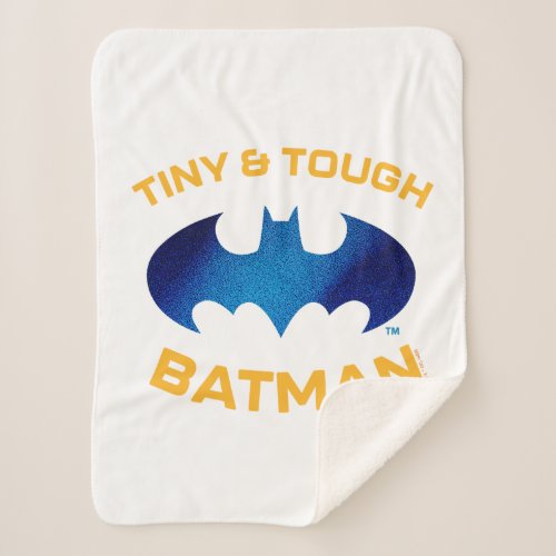 Cuter Than Cute Tiny  Tough Batman Sherpa Blanket