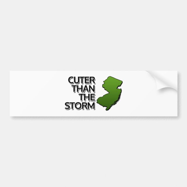Cuter than the storm bumper sticker (Front)