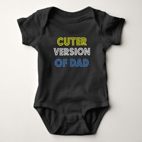 Cuter Version of Dad Baby Jersey Bodysuit