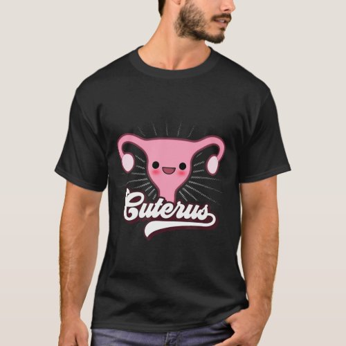 Cuterus Cute Uterus Feminist  Vintage Retro Kawaii T_Shirt