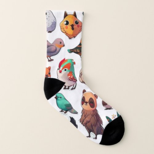Cutes Friendly Animals Printed Socks for Kids