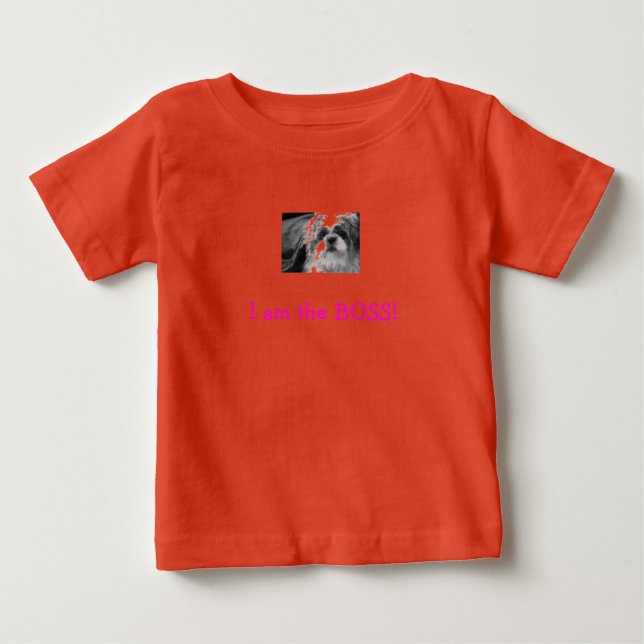 cutesieb&w, I am the BOSS! Baby T-Shirt (Front)