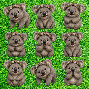 Cutest 9 Aussie Wildlife Koalas Sticker