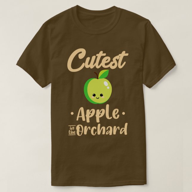 Cutest Apple In The Orchard Fruits  T-Shirt (Design Front)