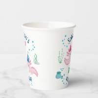 AXOLOTL PARTY CUPS - Axolotl Cups Axolotl Birthday Party Axolotl Party Cups  Axolotl Baby Shower Axolotl Party Favors Axolotl Favors Axolotl