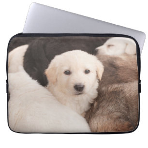 Cutest Baby Animals A Cute Pile of Puppies Laptop Sleeve