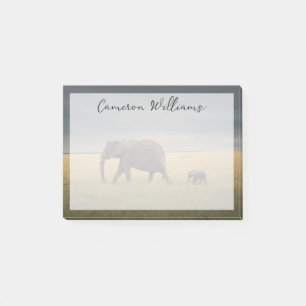 Cutest Baby Animals African Elephant Family Post-it Notes