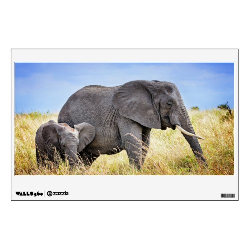 Cutest Baby Animals  African Elephant  Mother Wall Decal
