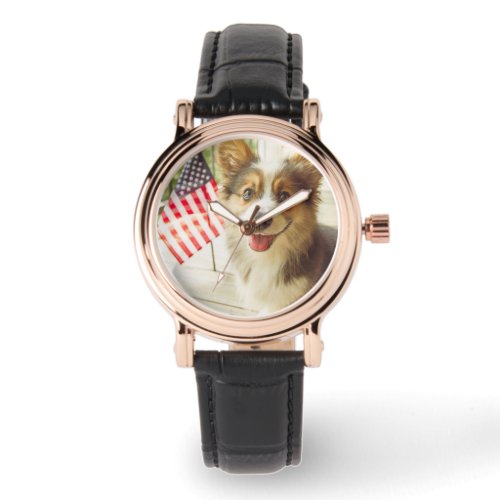 Cutest Baby Animals  American Flag Corgi Watch