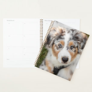 Cutest Baby Animals Australian Shepherd Puppy Planner