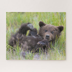 Cutest Baby Animals Baby Brown Bear Cub Jigsaw Puzzle