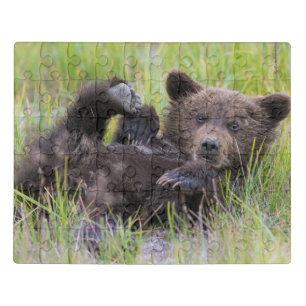 Cutest Baby Animals Baby Brown Bear Cub Jigsaw Puzzle