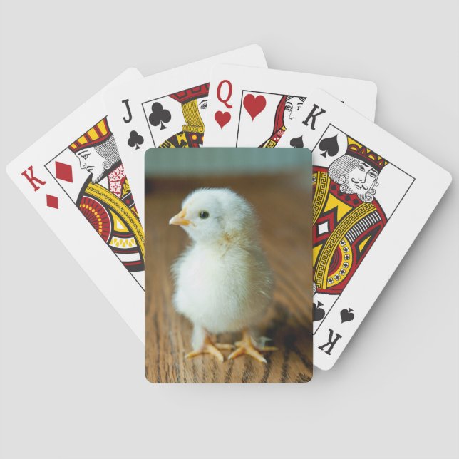 Cutest Baby Animals | Baby Chick Poker Cards (Back)