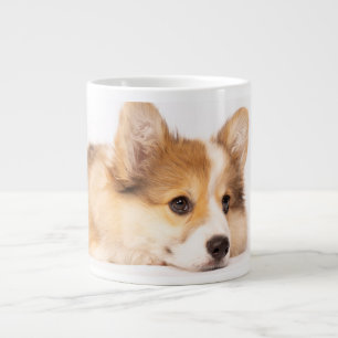 Cutest Baby Animals   Baby Corgi Puppy Portrait Giant Coffee Mug