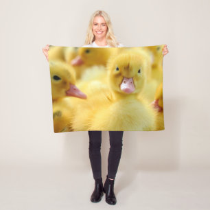 Cutest Baby Animals Baby Duck Group Fleece Blanket