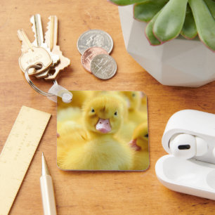 Cutest Baby Animals Baby Duck Group Keychain