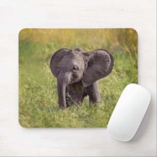 Cutest Baby Animals Baby Elephant Kenya Africa Mouse Pad