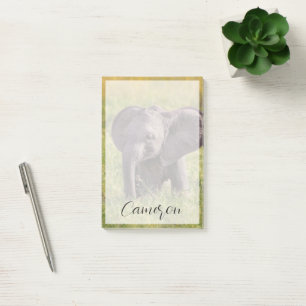 Cutest Baby Animals   Baby Elephant Kenya Africa Post-it Notes
