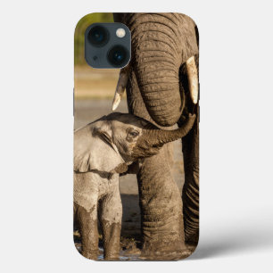 Cutest Baby Animals Baby Elephant & Mama iPhone 13 Case