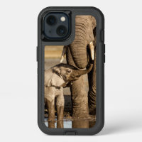 Cutest Baby Animals | Baby Elephant & Mama iPhone Case