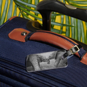 Cutest Baby Animals Baby Elephants Greeting Luggage Tag