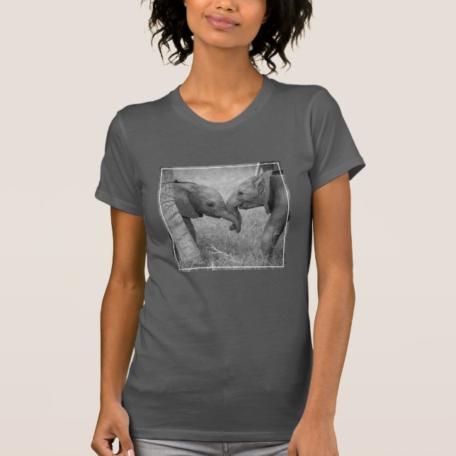 Cutest Baby Animals | Baby Elephants Greeting T-Shirt (Front)