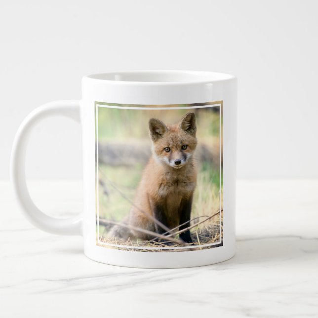 Cutest Baby Animals | Baby Fox Giant Coffee Mug (Left)