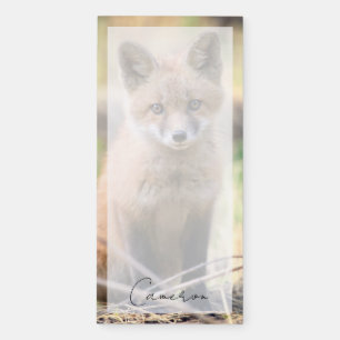 Cutest Baby Animals Baby Fox Magnetic Notepad