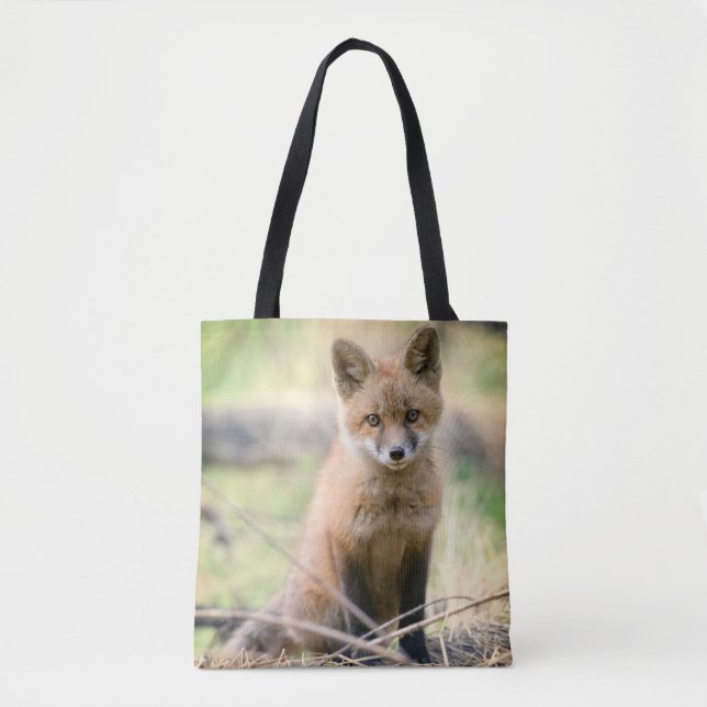 Cutest Baby Animals | Baby Fox Tote Bag (Front)