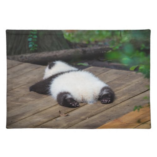 Cutest Baby Animals  Baby Giant Panda Sleeping Cloth Placemat