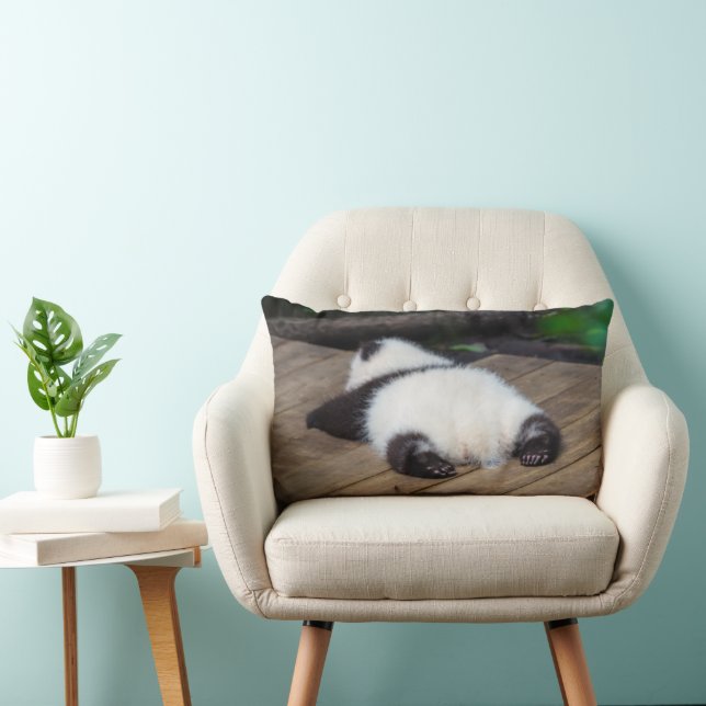 Cutest Baby Animals | Baby Giant Panda Sleeping Lumbar Pillow (Chair)