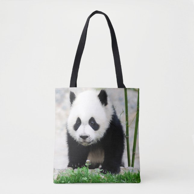 Cutest Baby Animals | Baby Panda Bear Tote Bag (Front)