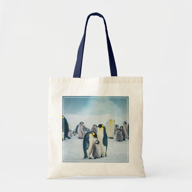 Cutest Baby Animals | Baby Penguin Feeding Tote Bag (Front)