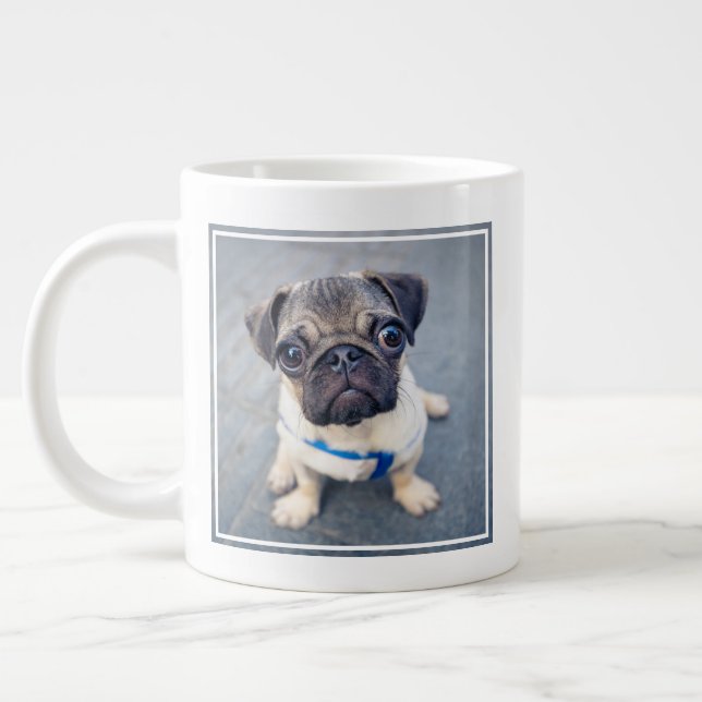 Cutest Baby Animals | Baby Pug Giant Coffee Mug (Left)