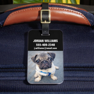 Cutest Baby Animals Baby Pug Luggage Tag