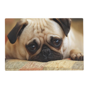 Cutest Baby Animals Baby Pug Puppy Placemat