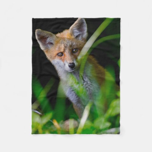 Cutest Baby Animals  Baby Red Fox Fleece Blanket