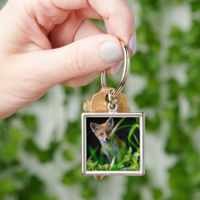 Cutest Baby Animals | Baby Red Fox Keychain (Hand)