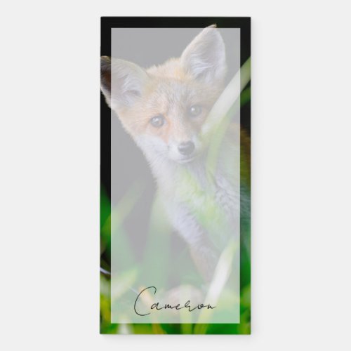Cutest Baby Animals  Baby Red Fox Magnetic Notepad