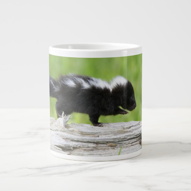 Cutest Baby Animals | Baby Skunk Giant Coffee Mug (Front)