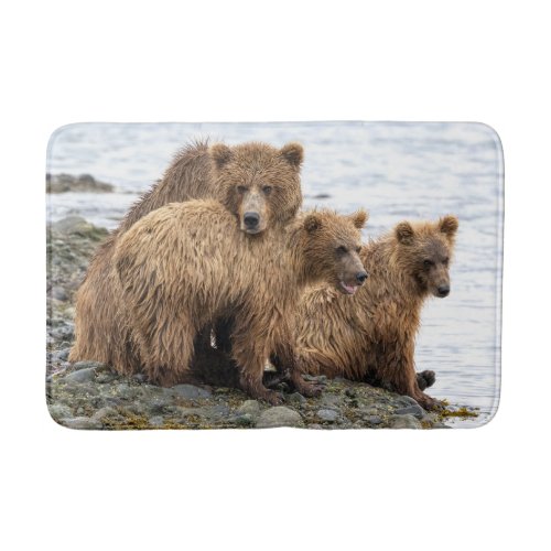 Cutest Baby Animals  Bear  Cubs Bath Mat