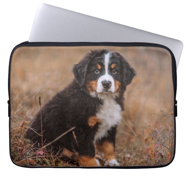 Cutest Baby Animals | Bernese Mountain Dog Laptop Sleeve (Front)