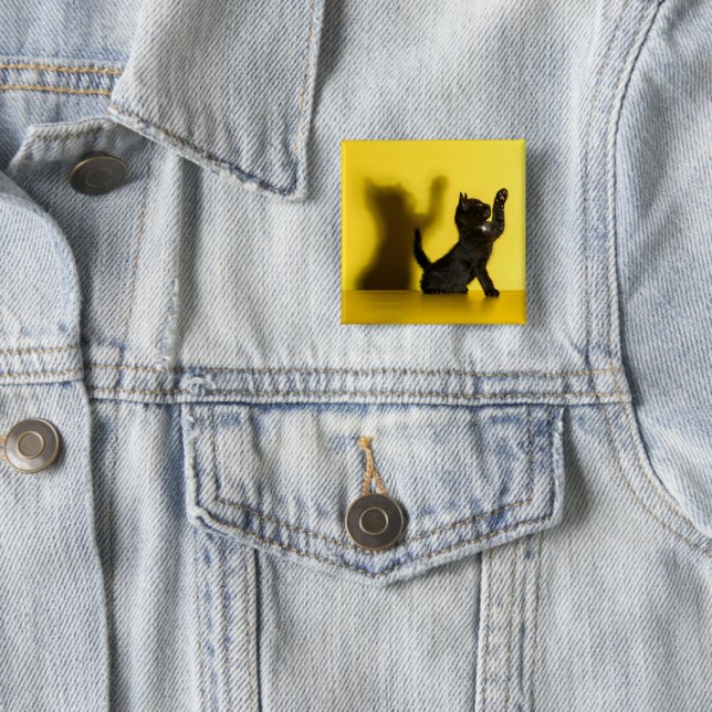 Cutest Baby Animals | Black Cat Playing Button (In Situ)